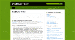 Desktop Screenshot of breadmakerreview.co.uk