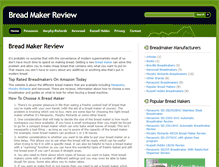 Tablet Screenshot of breadmakerreview.co.uk